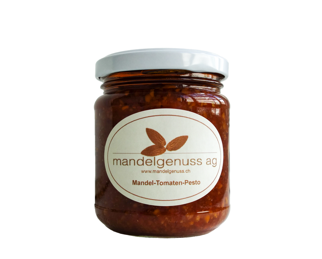 Mandel-Tomaten-Pesto 200g - Kalifornische Mandeln, ein Genuss | mandelgenuss 