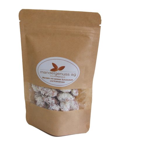 Mandeln mit weisser Schokolade und Kokosnuss 120 g