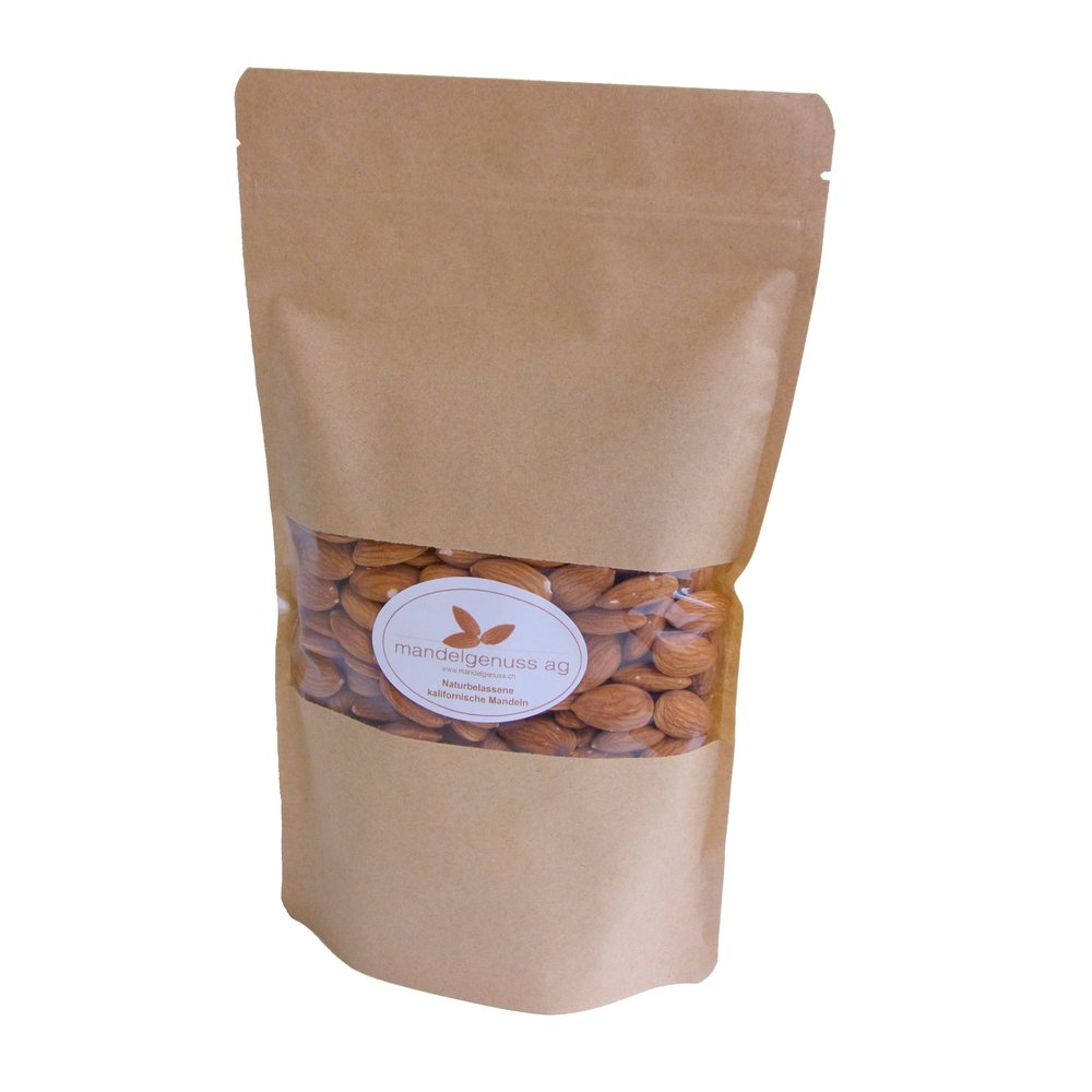 Naturbelassene kalifornische Mandeln 500 g